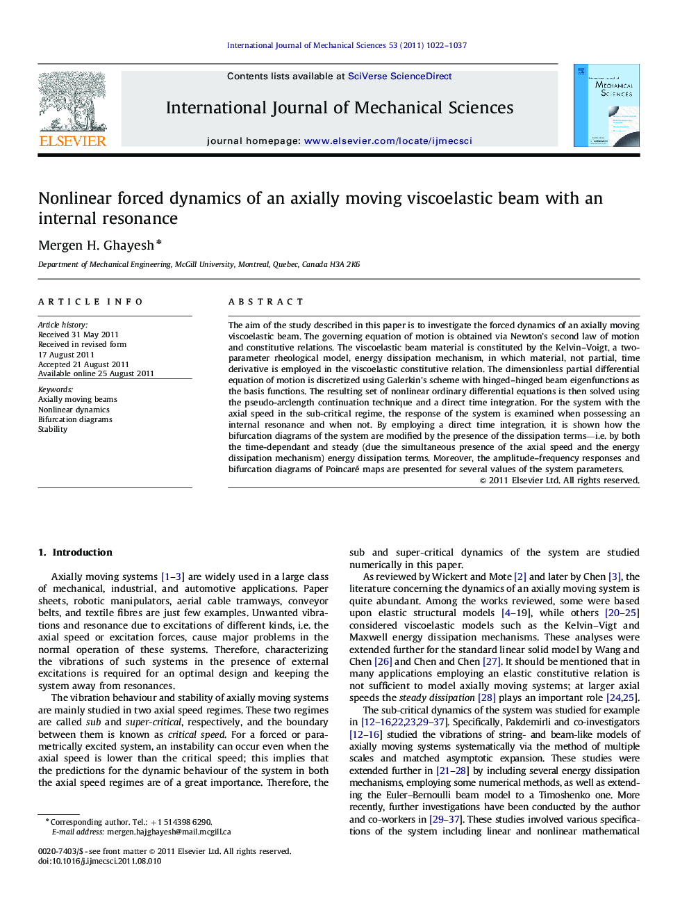 Nonlinear forced dynamics of an axially moving viscoelastic beam with an internal resonance