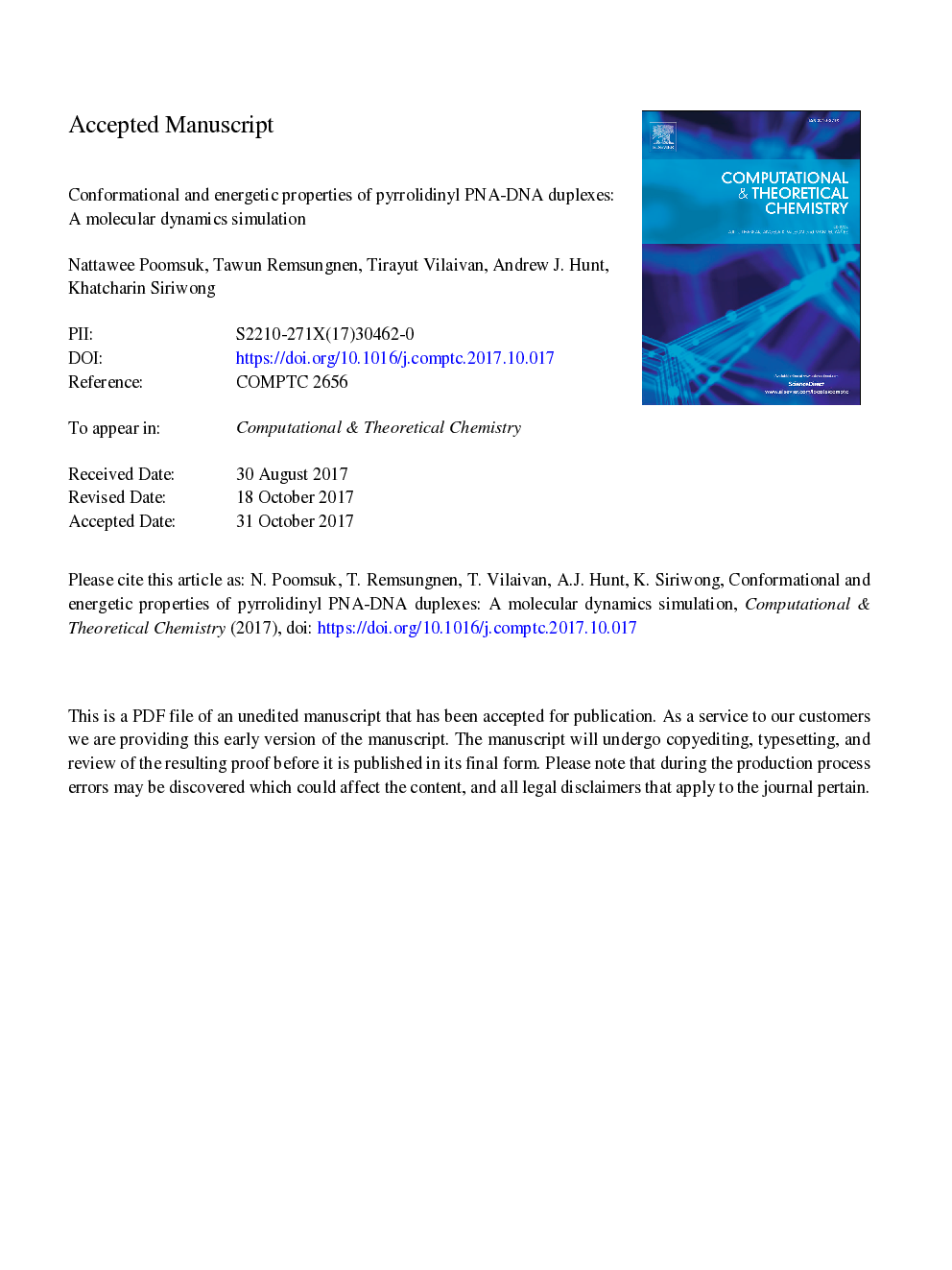 Conformational and energetic properties of pyrrolidinyl PNA-DNA duplexes: A molecular dynamics simulation