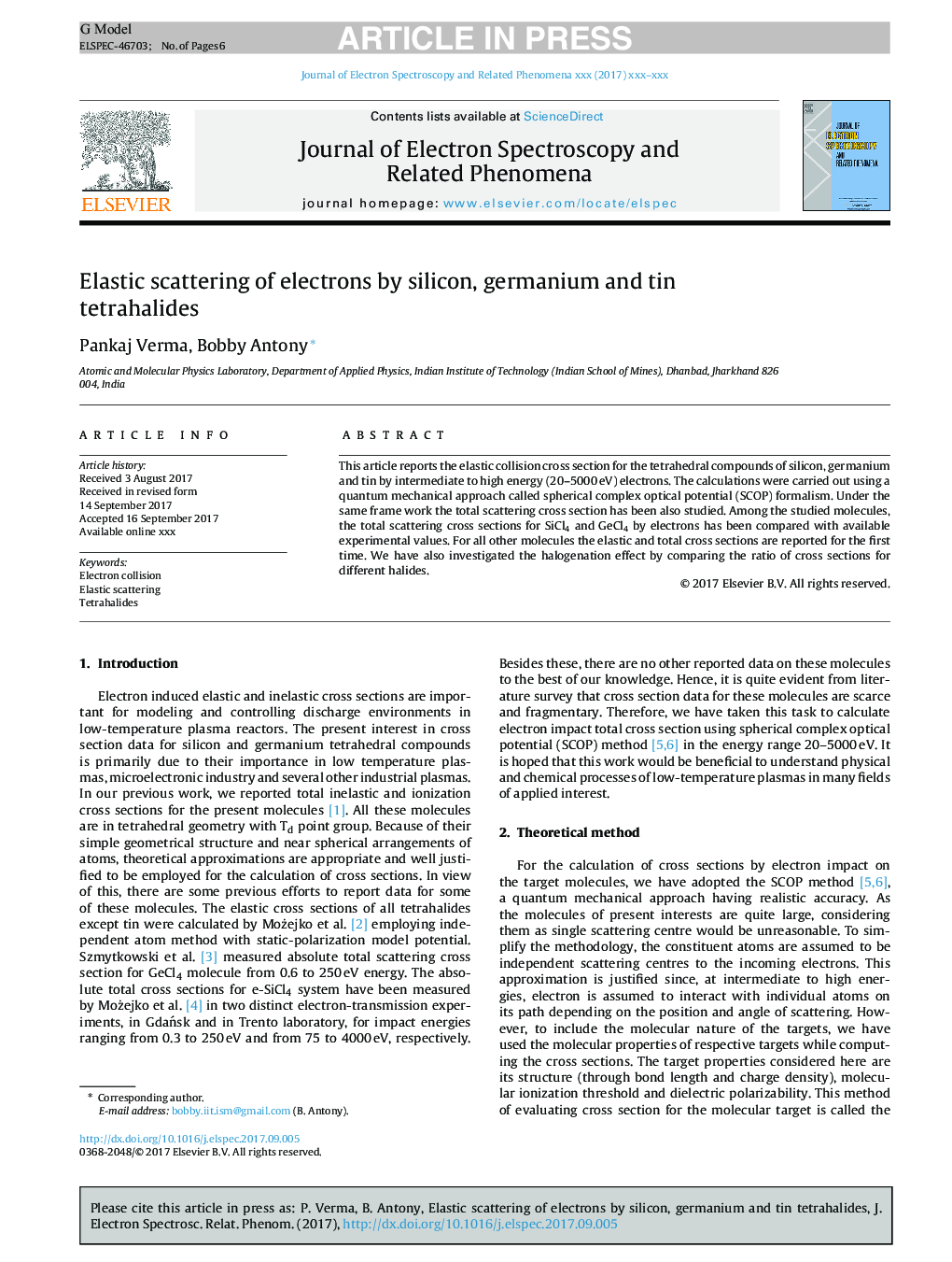 Elastic scattering of electrons by silicon, germanium and tin tetrahalides