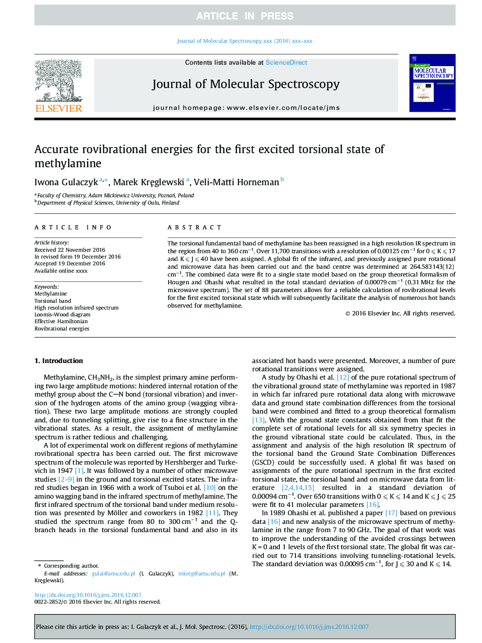 Accurate rovibrational energies for the first excited torsional state of methylamine