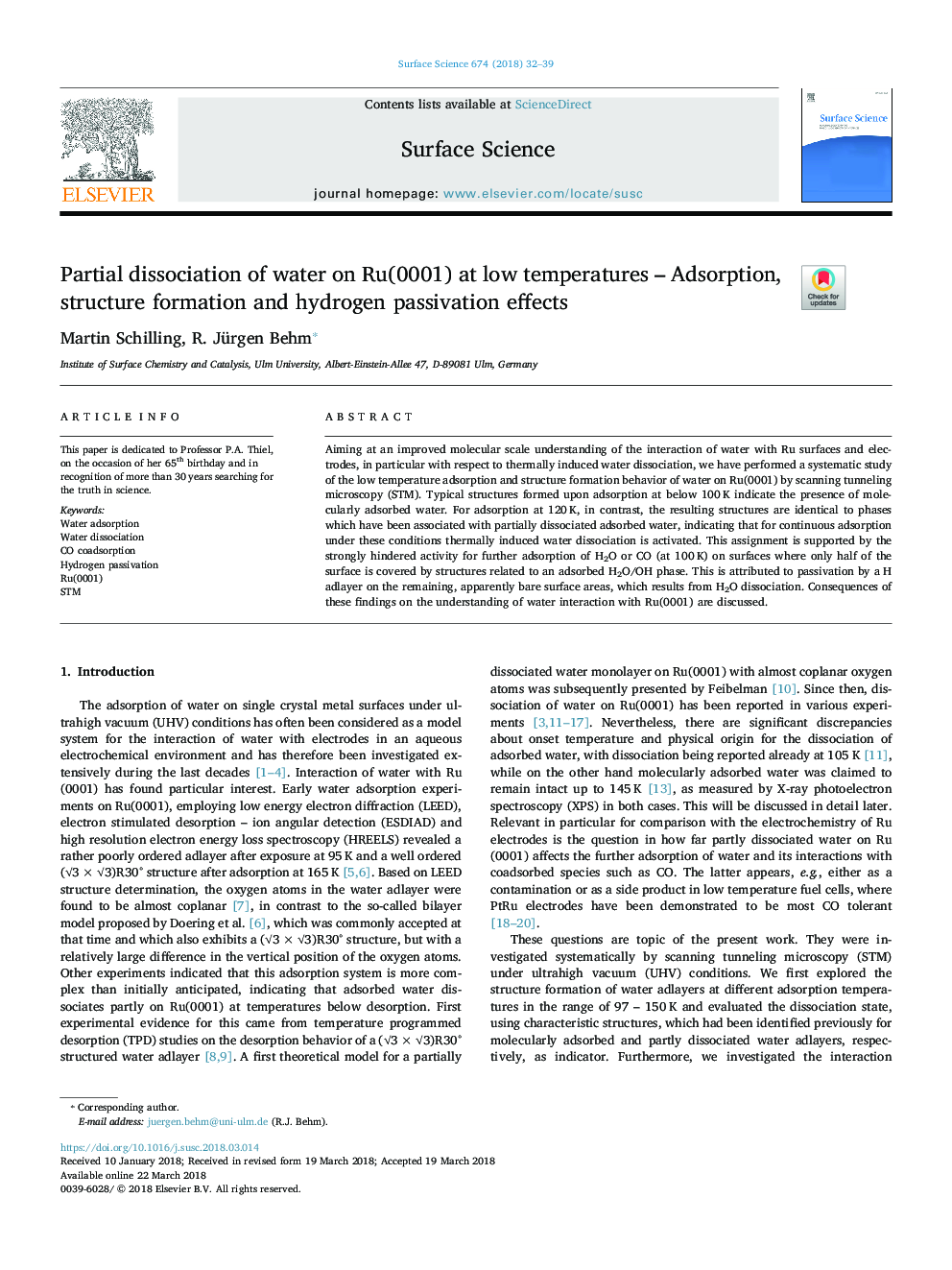 Partial dissociation of water on Ru(0001) at low temperatures - Adsorption, structure formation and hydrogen passivation effects