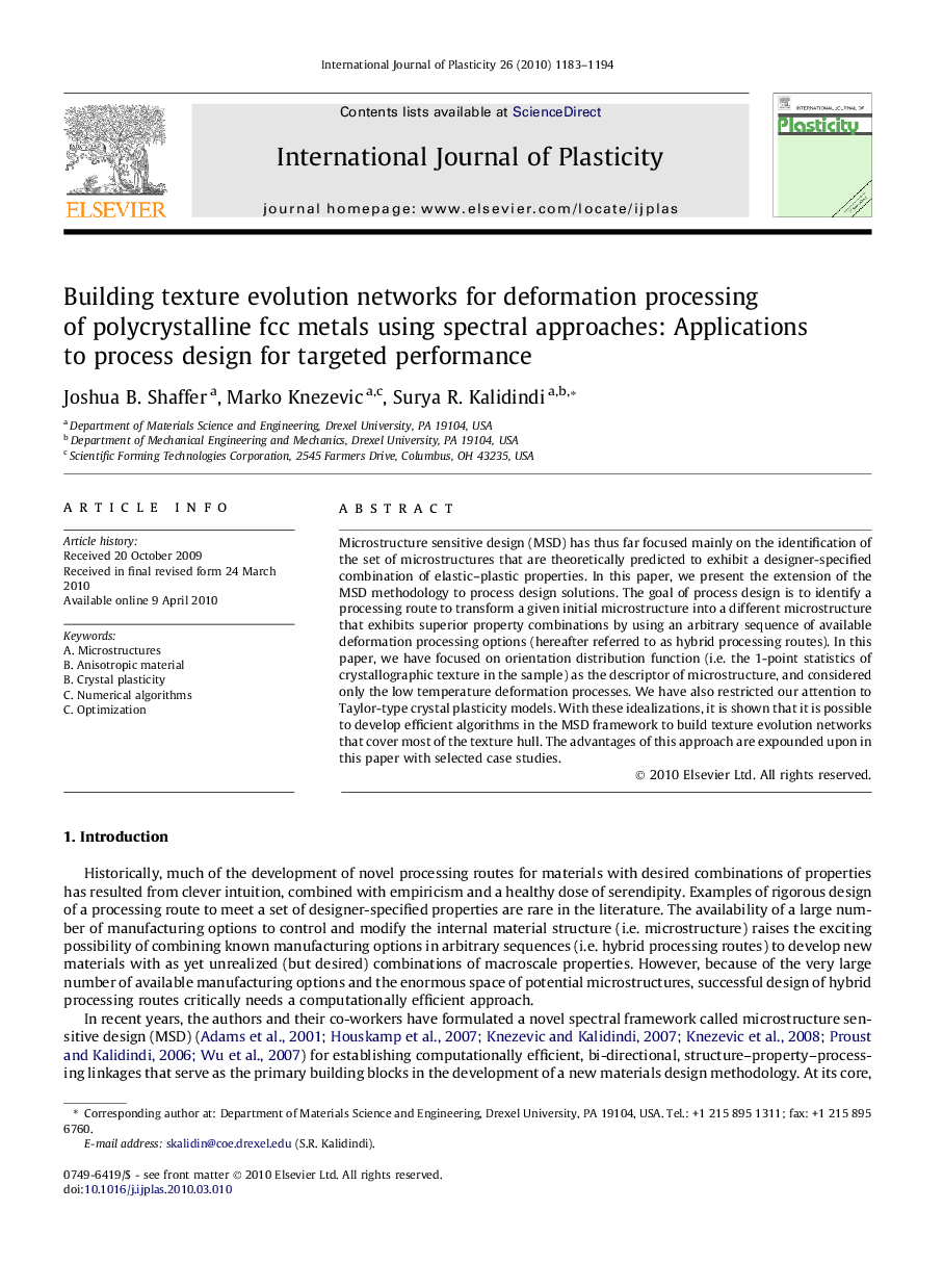 Building texture evolution networks for deformation processing of polycrystalline fcc metals using spectral approaches: Applications to process design for targeted performance