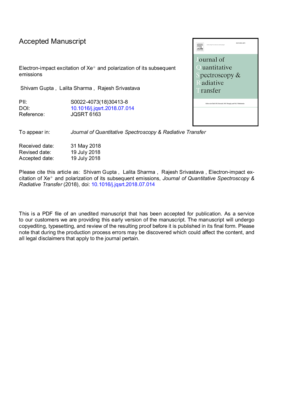 Electron-impact excitation of Xe+ and polarization of its subsequent emissions