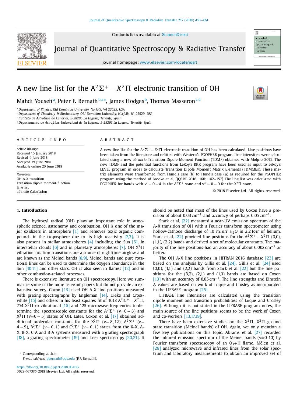 A new line list for the A2Î£+âX2Î  electronic transition of OH