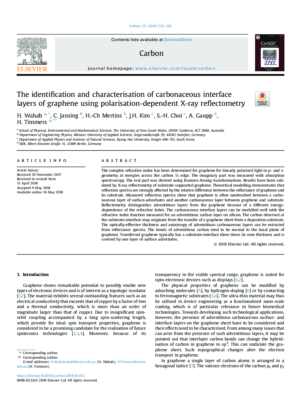 The identification and characterisation of carbonaceous interface layers of graphene using polarisation-dependent X-ray reflectometry