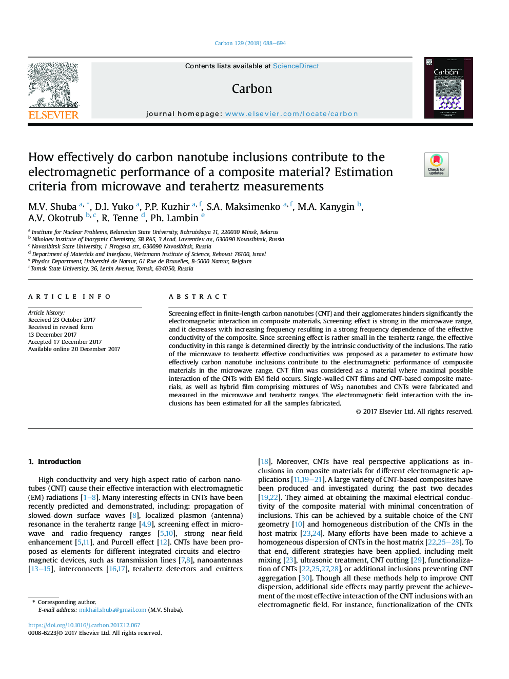 How effectively do carbon nanotube inclusions contribute to the electromagnetic performance of a composite material? Estimation criteria from microwave and terahertz measurements