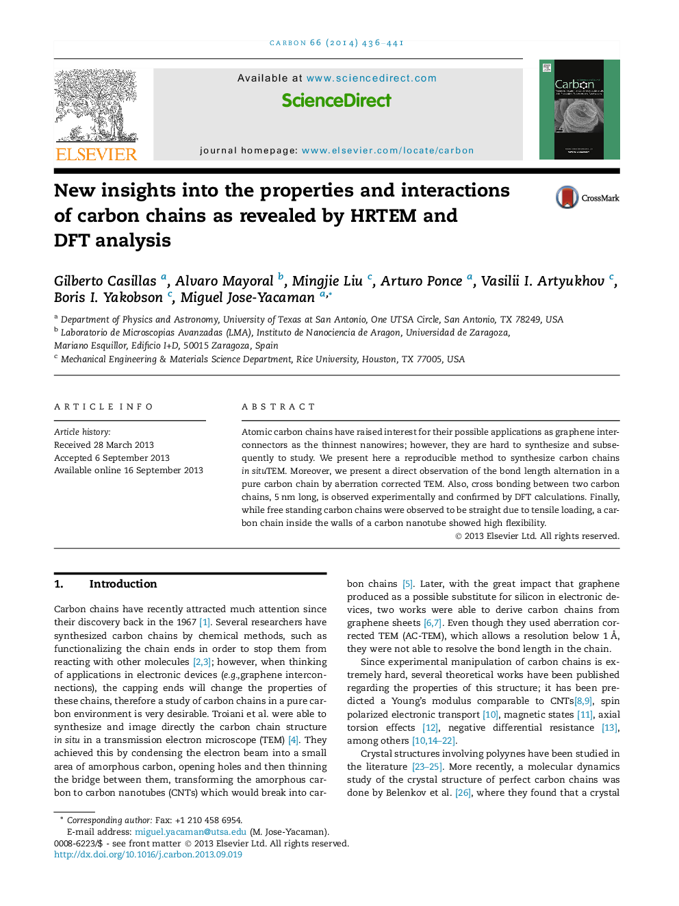 New insights into the properties and interactions of carbon chains as revealed by HRTEM and DFT analysis