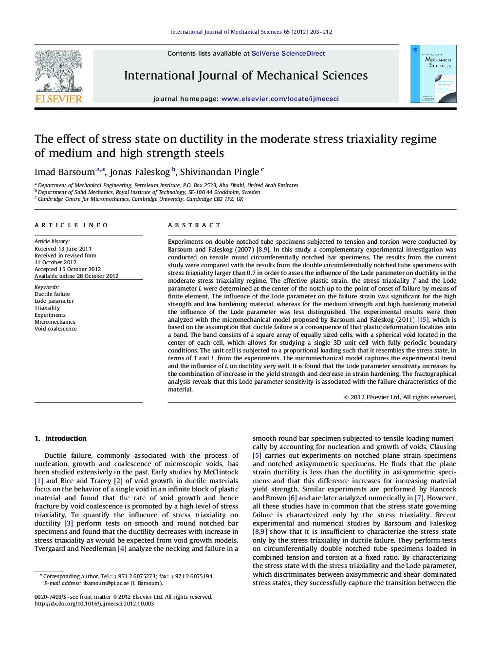 The effect of stress state on ductility in the moderate stress triaxiality regime of medium and high strength steels