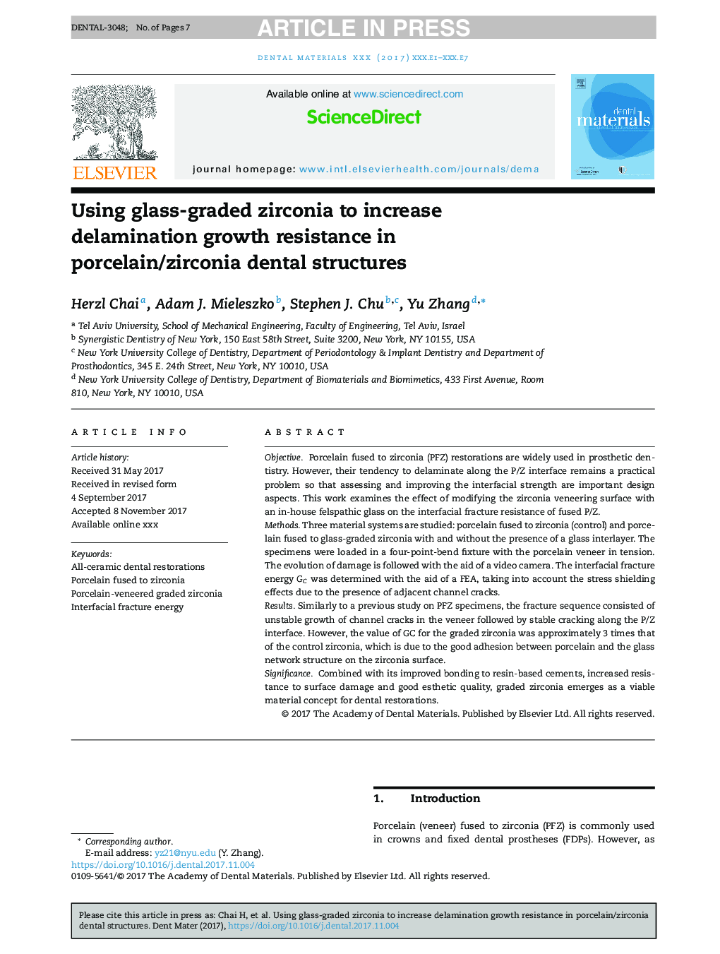 با استفاده از زیرکونیا درجه شیشه ای به منظور افزایش مقاومت در برابر رشد سلولی در ساختارهای دندانپزشکی پرسلن / زیرکونیا 