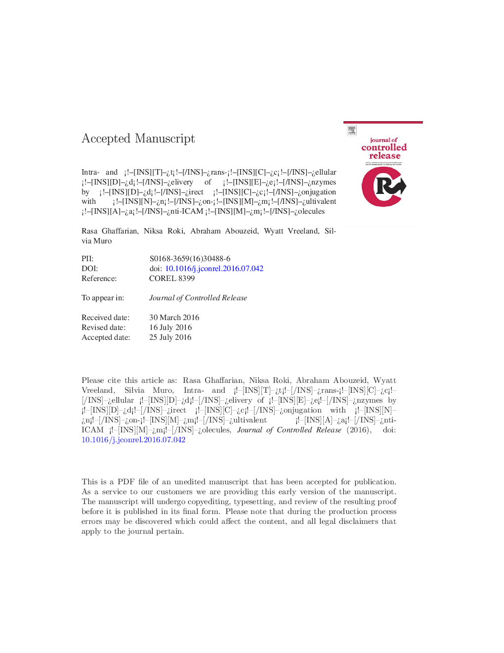 Intra- and trans-cellular delivery of enzymes by direct conjugation with non-multivalent anti-ICAM molecules