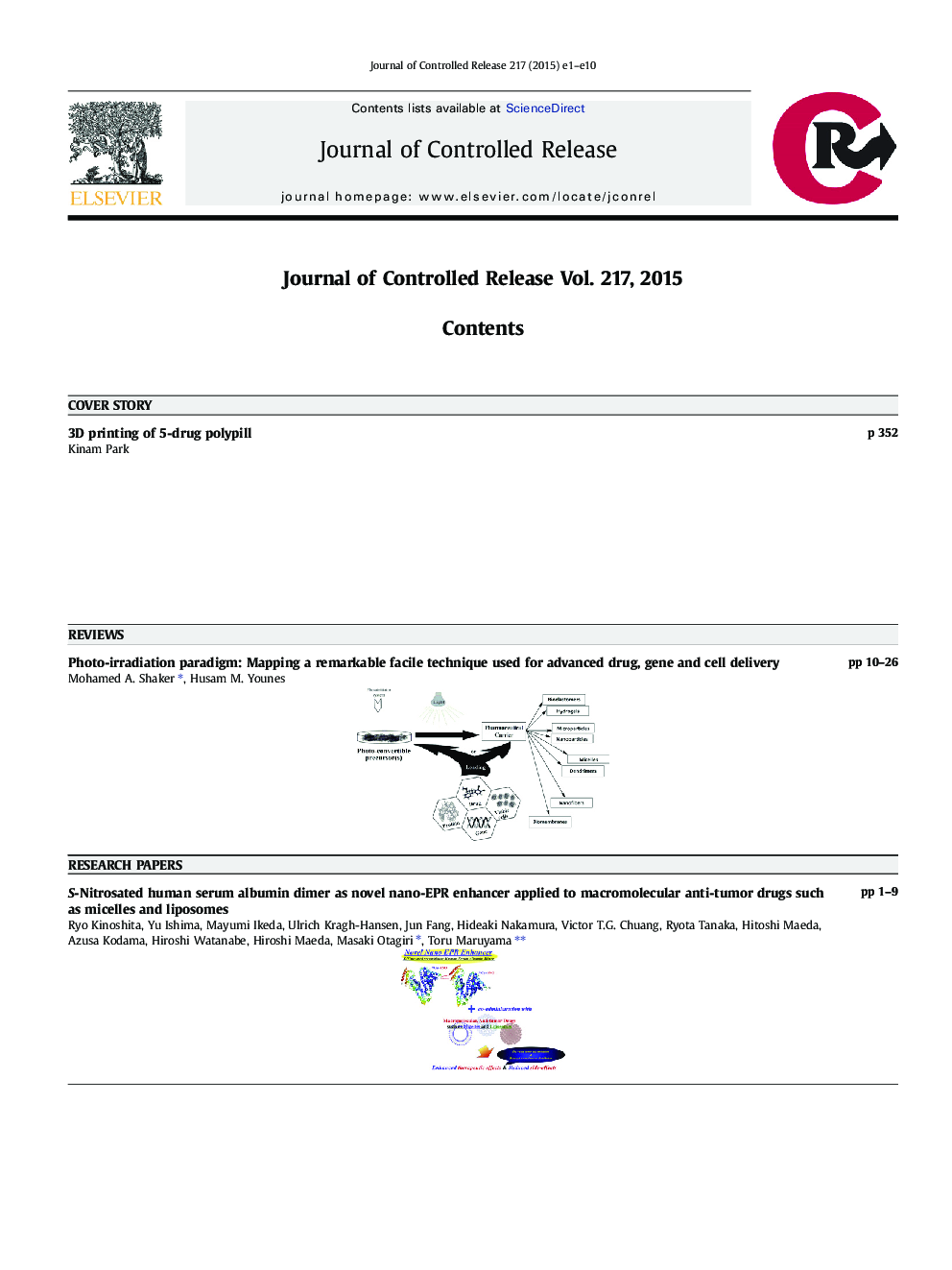 Graphical Abstracts Contents Listing