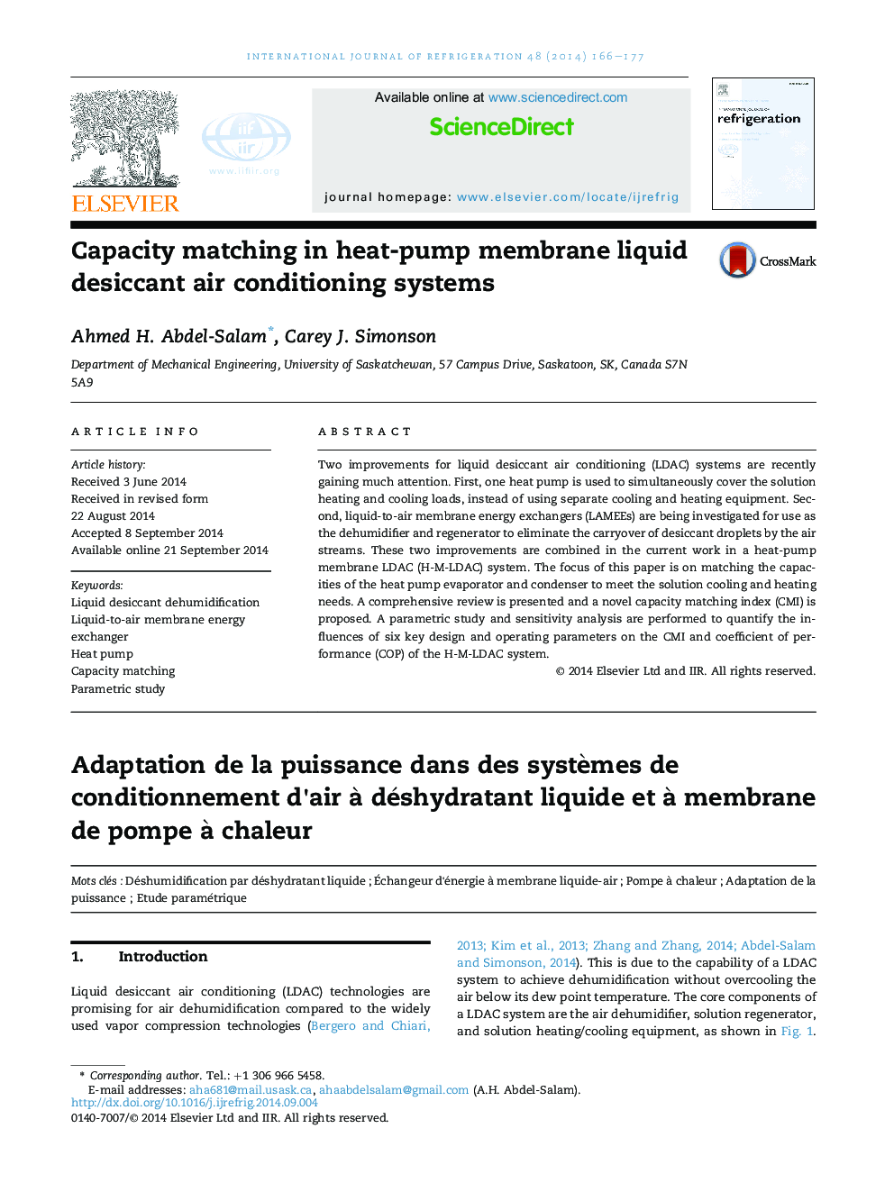 Capacity matching in heat-pump membrane liquid desiccant air conditioning systems