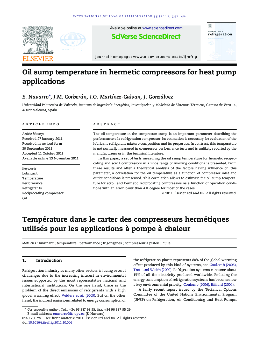 Oil sump temperature in hermetic compressors for heat pump applications