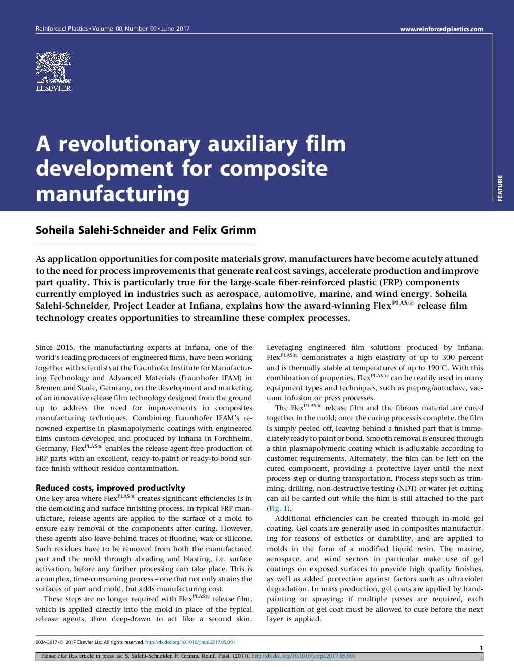 A revolutionary auxiliary film development for composite manufacturing