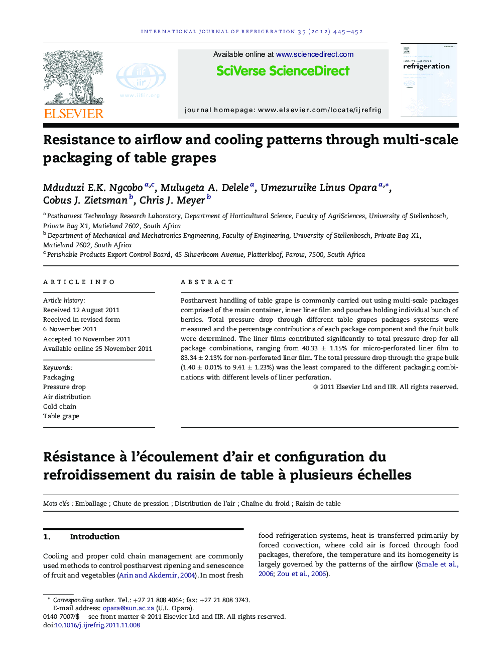 Resistance to airflow and cooling patterns through multi-scale packaging of table grapes