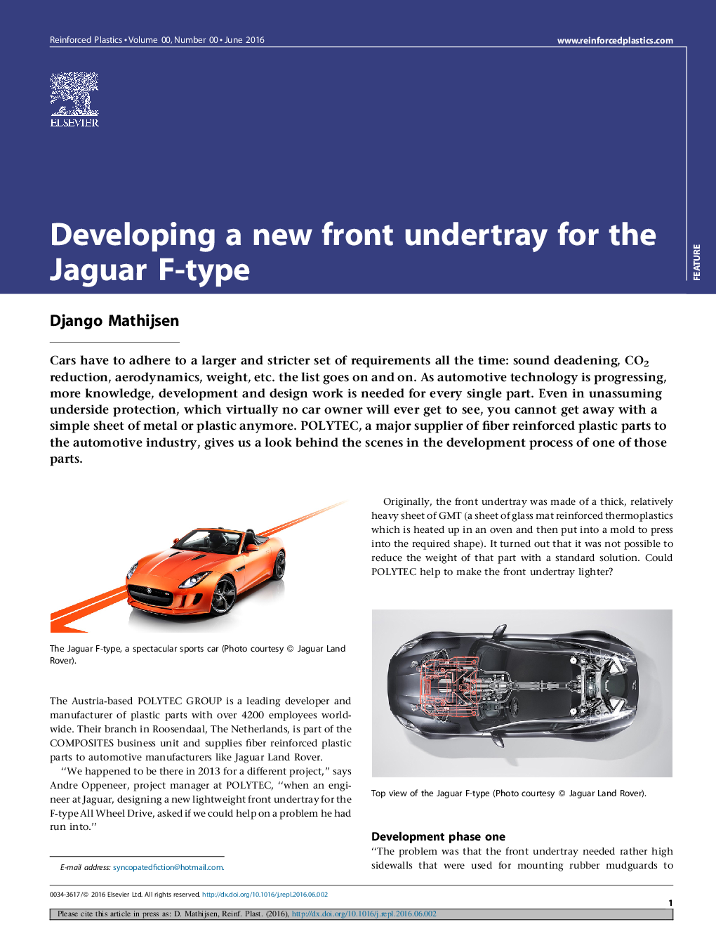 Developing a new front undertray for the Jaguar F-type
