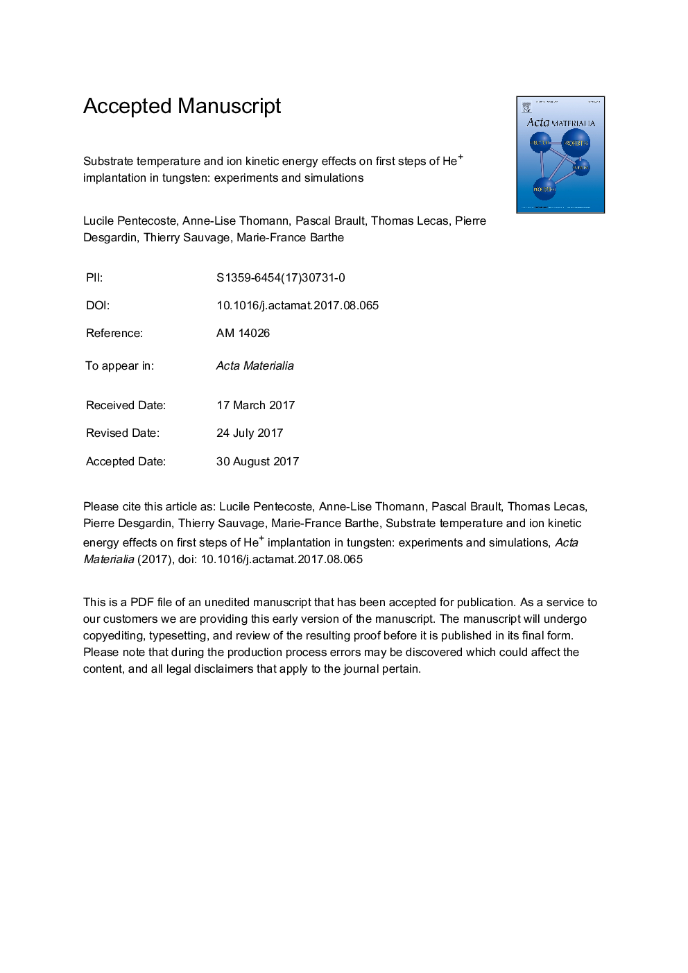 Substrate temperature and ion kinetic energy effects on first steps of He+ implantation in tungsten: Experiments and simulations