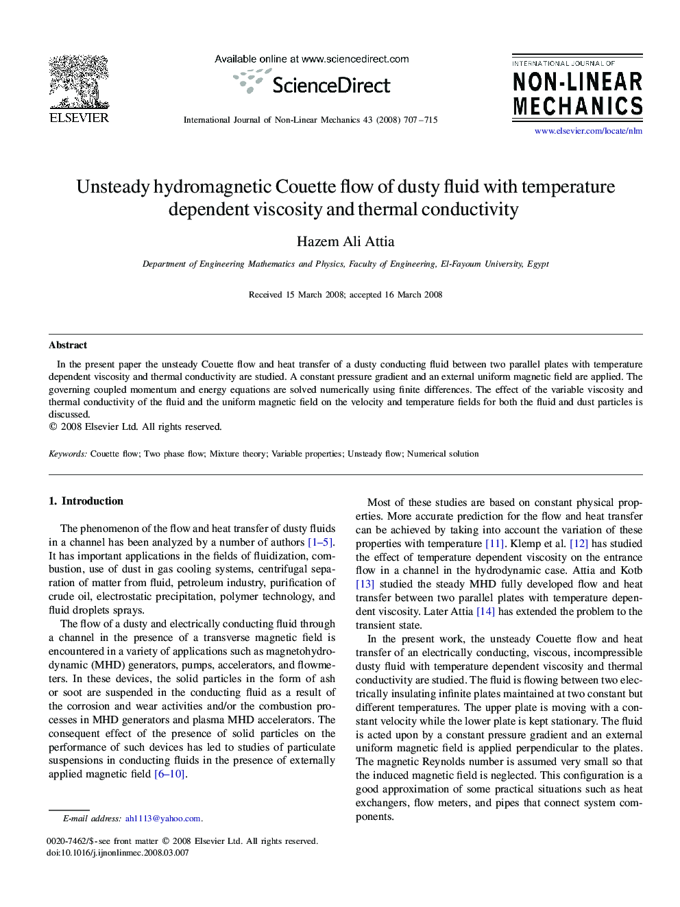 Unsteady hydromagnetic Couette flow of dusty fluid with temperature dependent viscosity and thermal conductivity