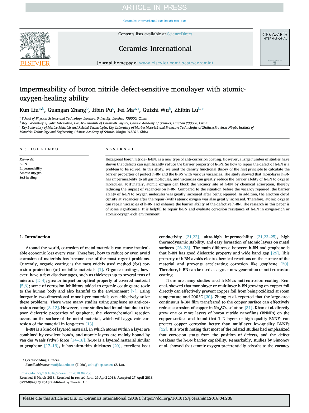 Impermeability of boron nitride defect-sensitive monolayer with atomic-oxygen-healing ability