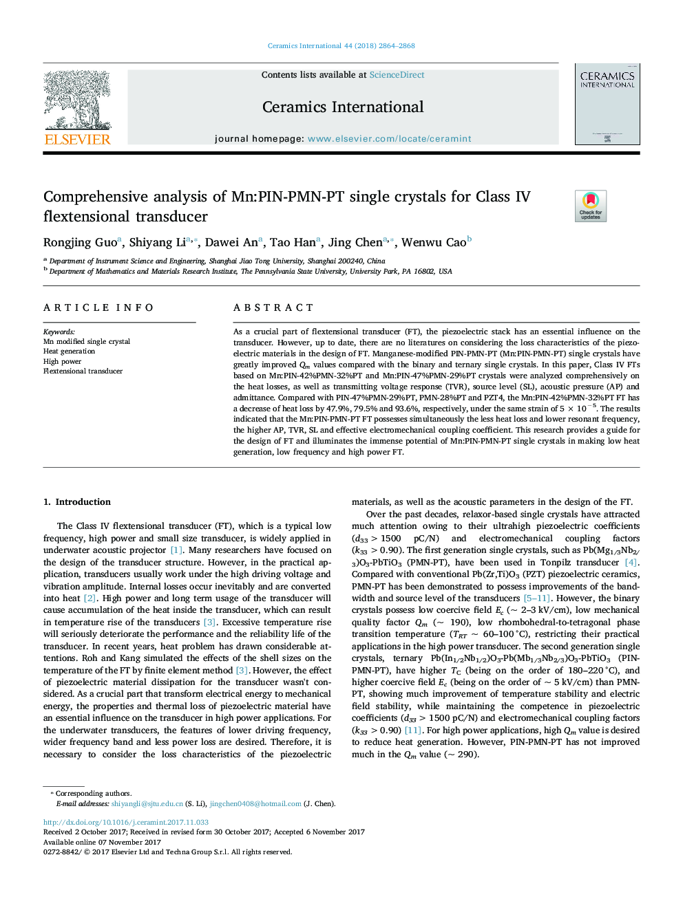 Comprehensive analysis of Mn:PIN-PMN-PT single crystals for Class IV flextensional transducer