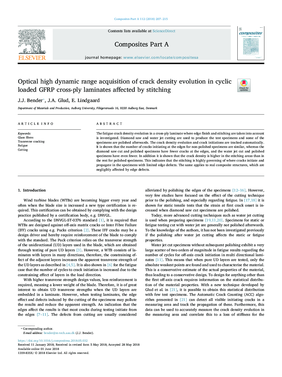Optical high dynamic range acquisition of crack density evolution in cyclic loaded GFRP cross-ply laminates affected by stitching
