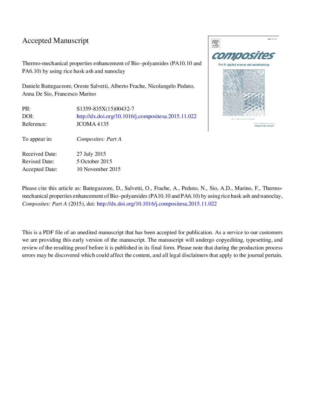 Thermo-mechanical properties enhancement of bio-polyamides (PA10.10 and PA6.10) by using rice husk ash and nanoclay