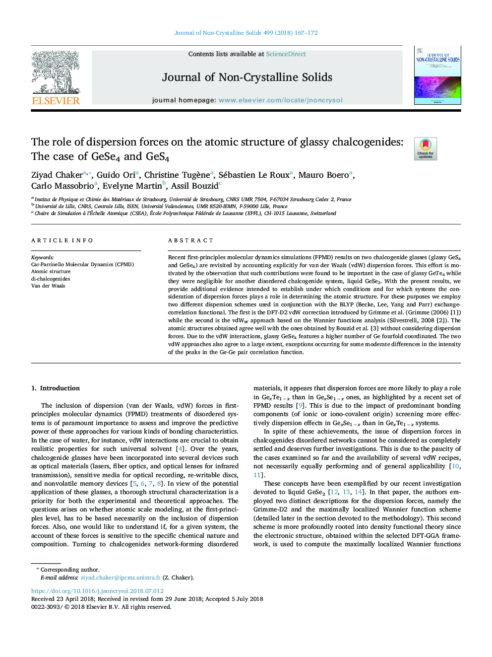 The role of dispersion forces on the atomic structure of glassy chalcogenides: The case of GeSe4 and GeS4