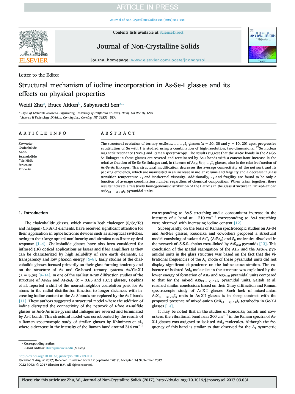 Structural mechanism of iodine incorporation in As-Se-I glasses and its effects on physical properties