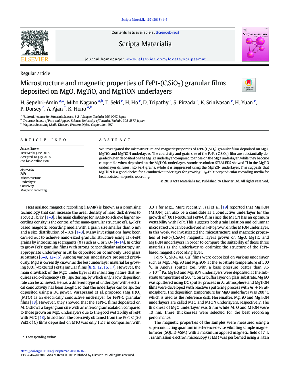 Microstructure and magnetic properties of FePt-(C,SiO2) granular films deposited on MgO, MgTiO, and MgTiON underlayers