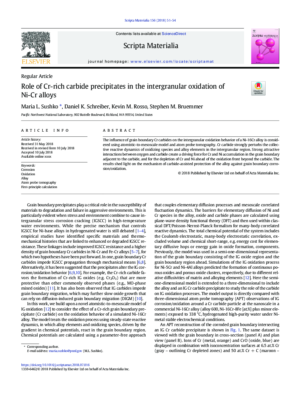 Role of Cr-rich carbide precipitates in the intergranular oxidation of Ni-Cr alloys