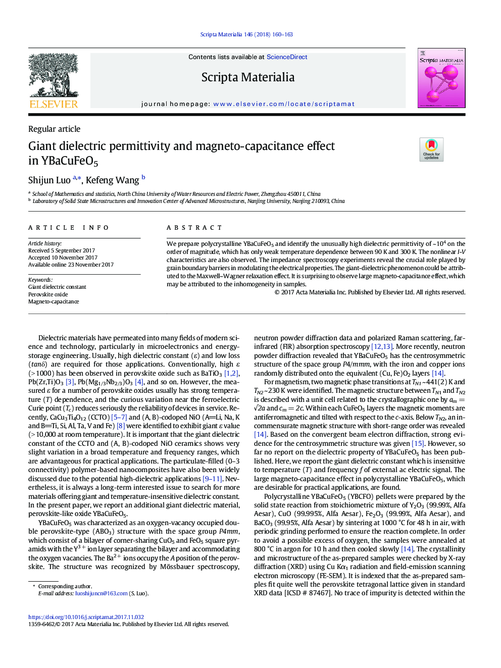 Giant dielectric permittivity and magneto-capacitance effect in YBaCuFeO5