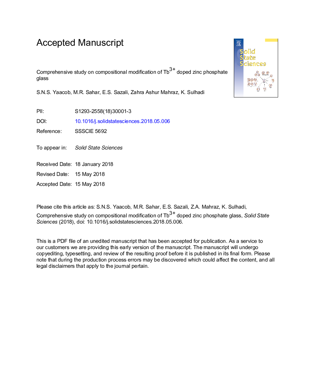 Comprehensive study on compositional modification of Tb3+ doped zinc phosphate glass