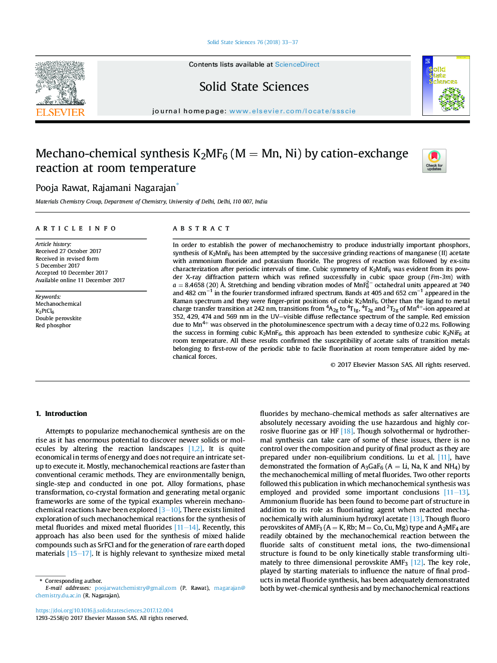 Mechano-chemical synthesis K2MF6 (MÂ = Mn, Ni) by cation-exchange reaction at room temperature