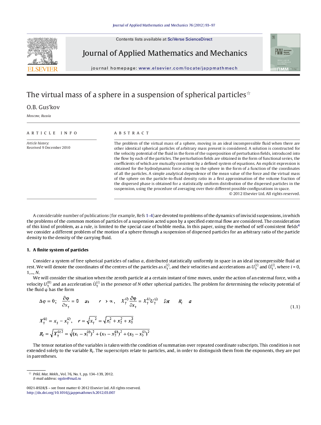 The virtual mass of a sphere in a suspension of spherical particles 