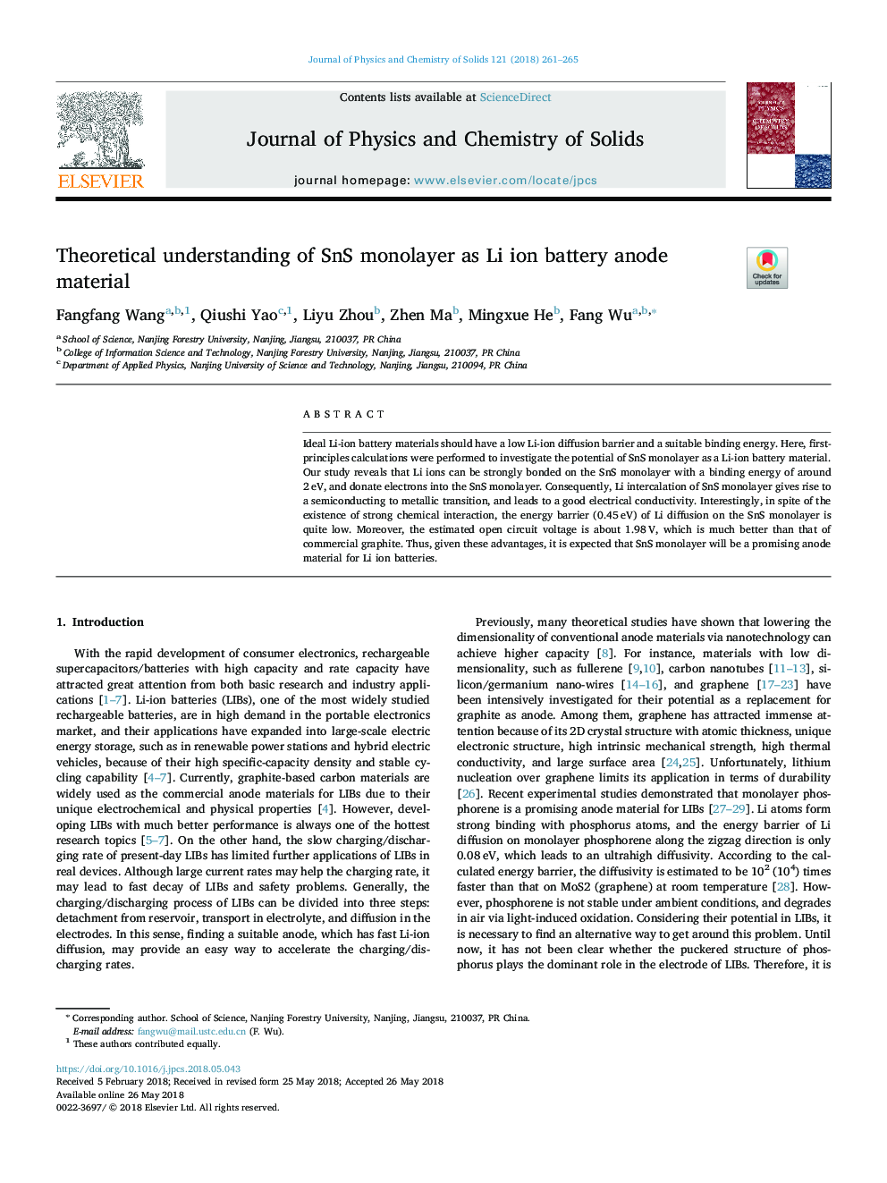 Theoretical understanding of SnS monolayer as Li ion battery anode material