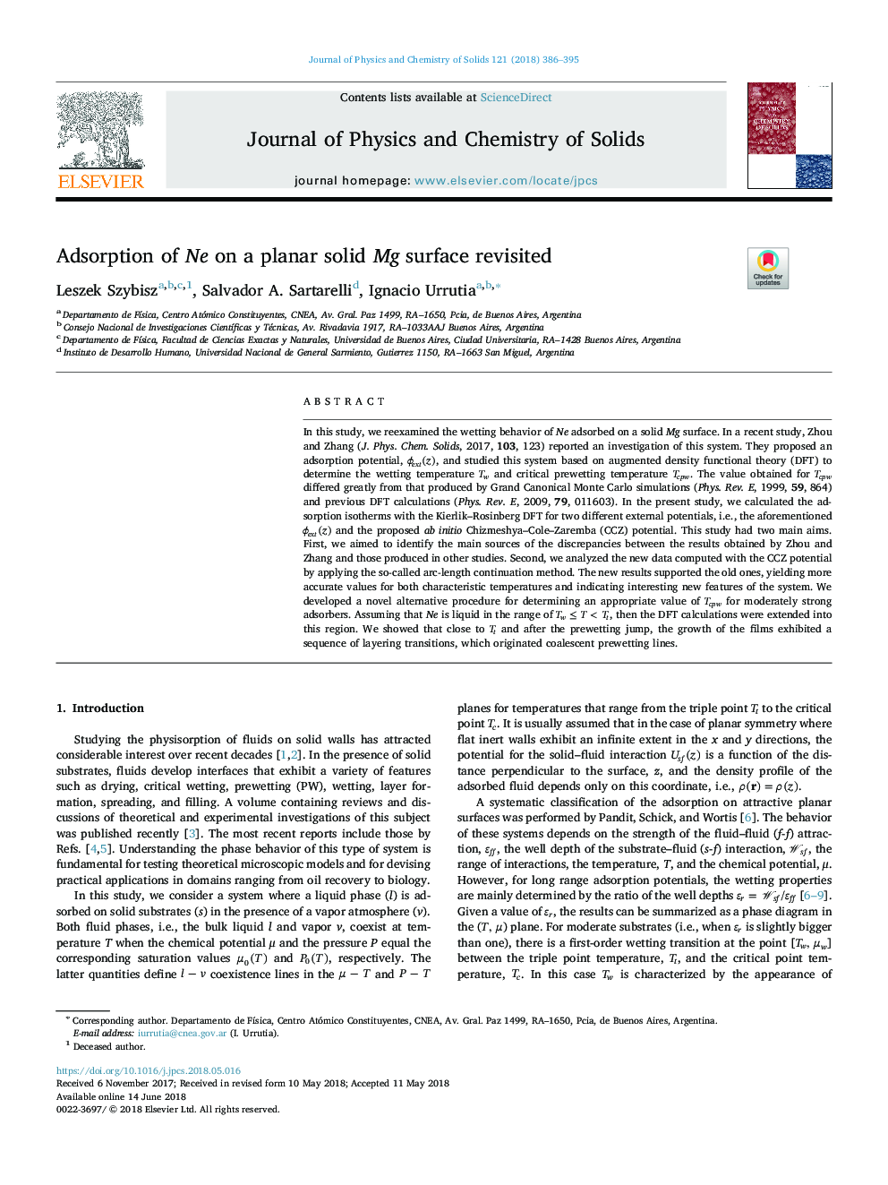 Adsorption of Ne on a planar solid Mg surface revisited
