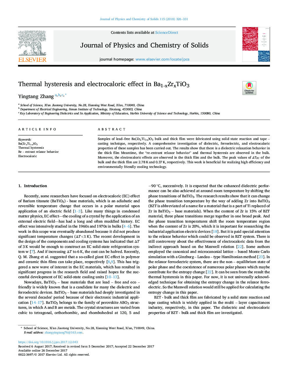 Thermal hysteresis and electrocaloric effect in Ba1-xZrxTiO3