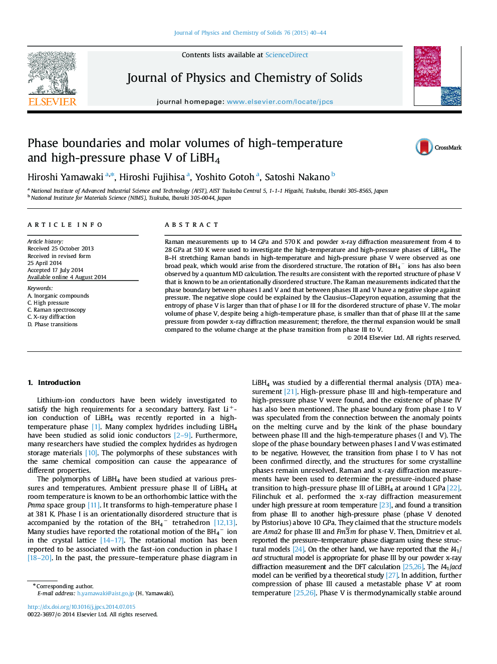 Phase boundaries and molar volumes of high-temperature and high-pressure phase V of LiBH4