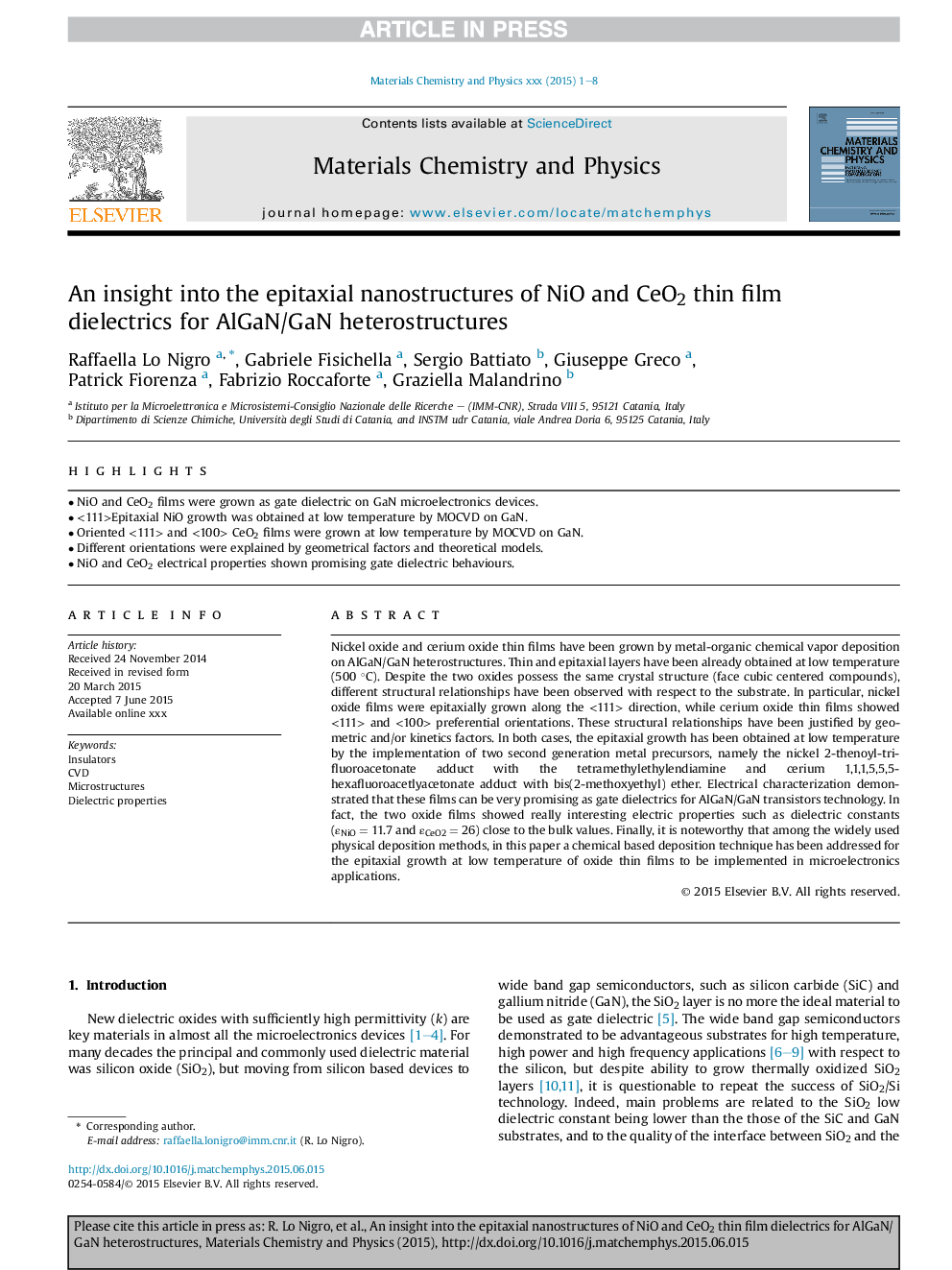 An insight into the epitaxial nanostructures of NiO and CeO2 thin film dielectrics for AlGaN/GaN heterostructures