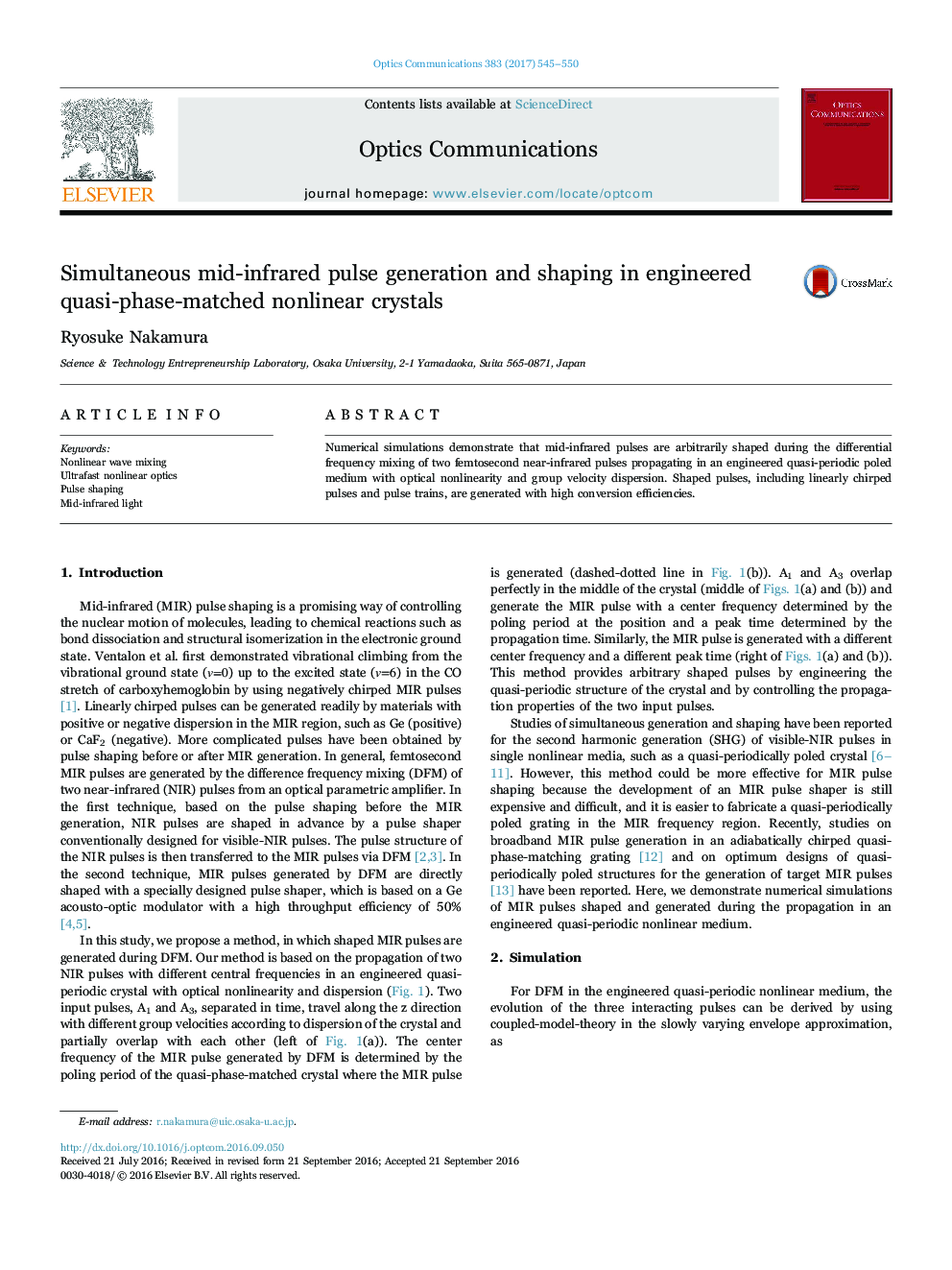 Simultaneous mid-infrared pulse generation and shaping in engineered quasi-phase-matched nonlinear crystals