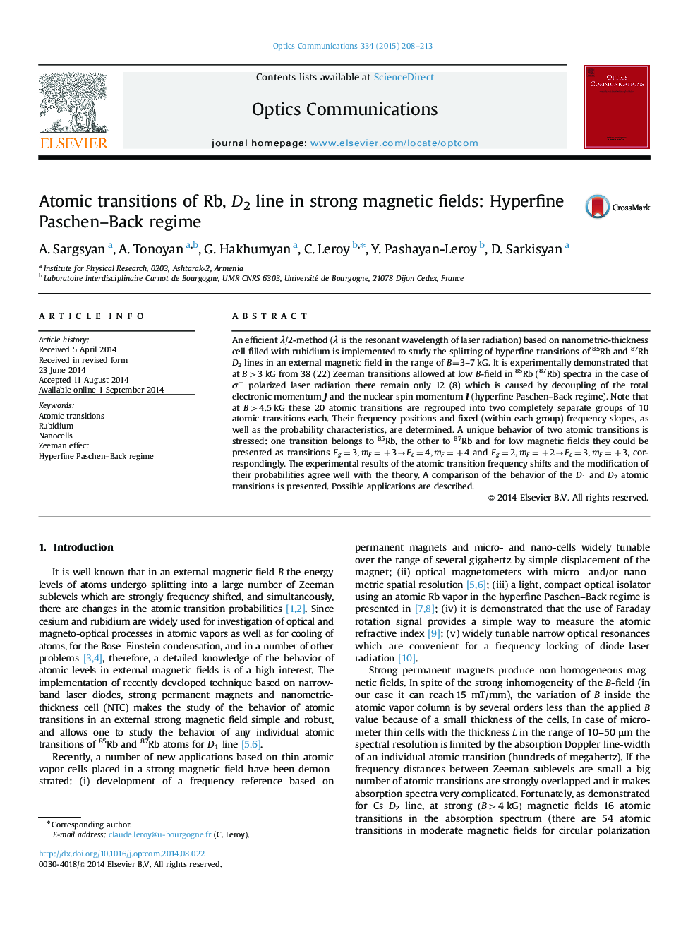 Atomic transitions of Rb, D2 line in strong magnetic fields: Hyperfine Paschen-Back regime