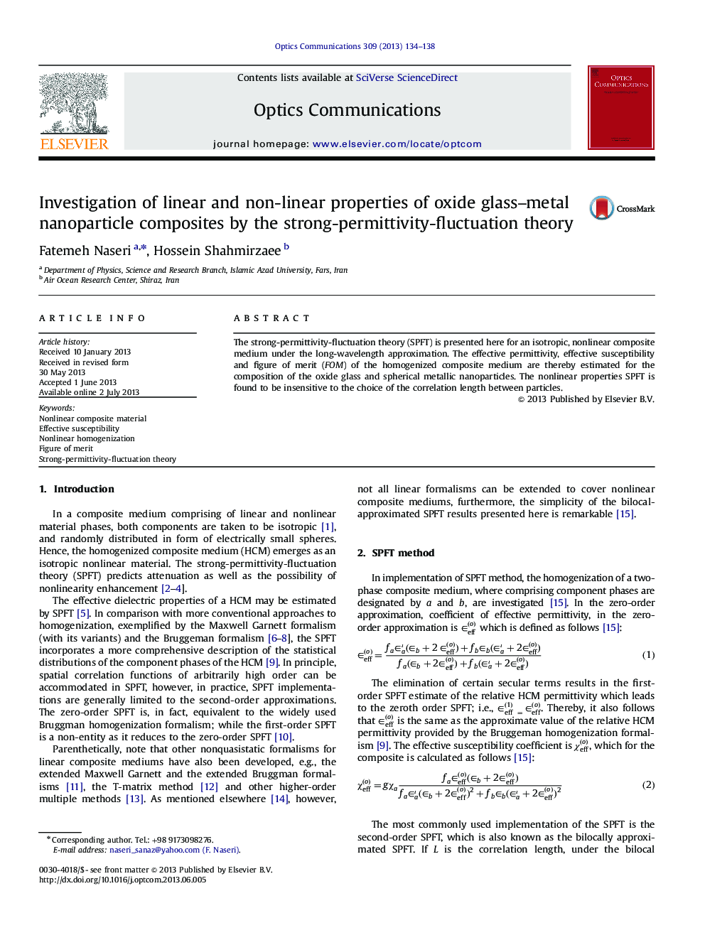 Investigation of linear and non-linear properties of oxide glass-metal nanoparticle composites by the strong-permittivity-fluctuation theory