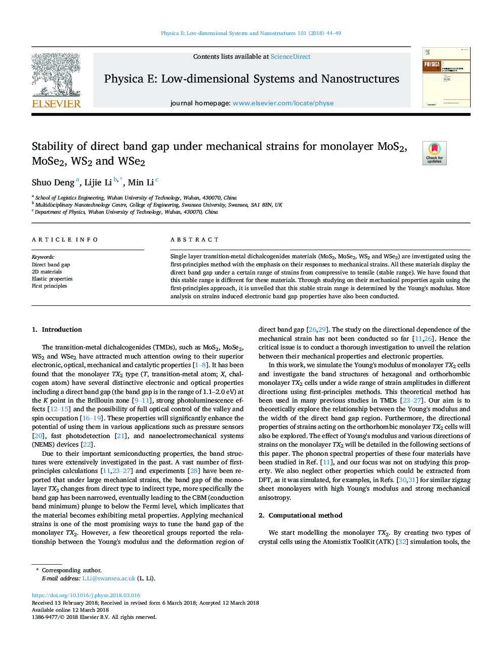 Stability of direct band gap under mechanical strains for monolayer MoS2, MoSe2, WS2 and WSe2