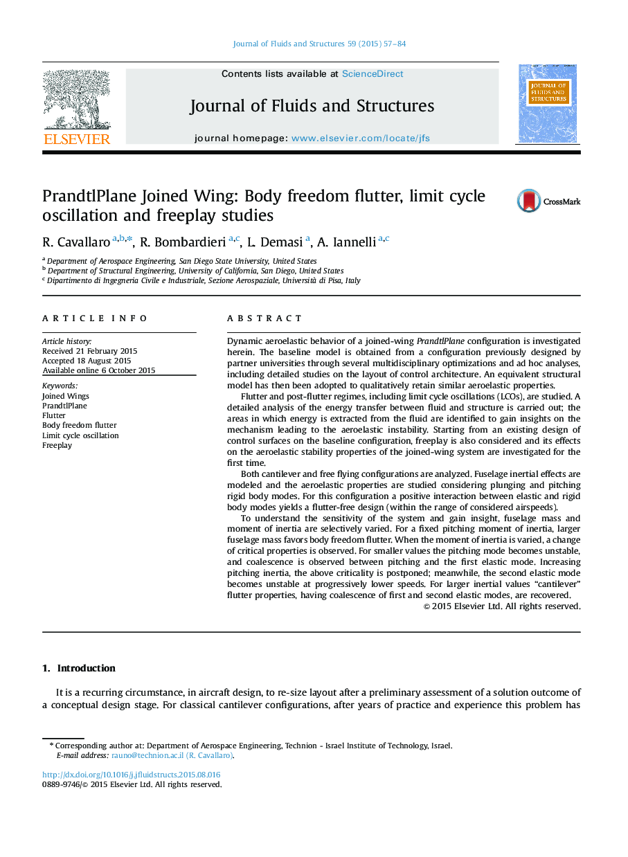 PrandtlPlane Joined Wing: Body freedom flutter, limit cycle oscillation and freeplay studies