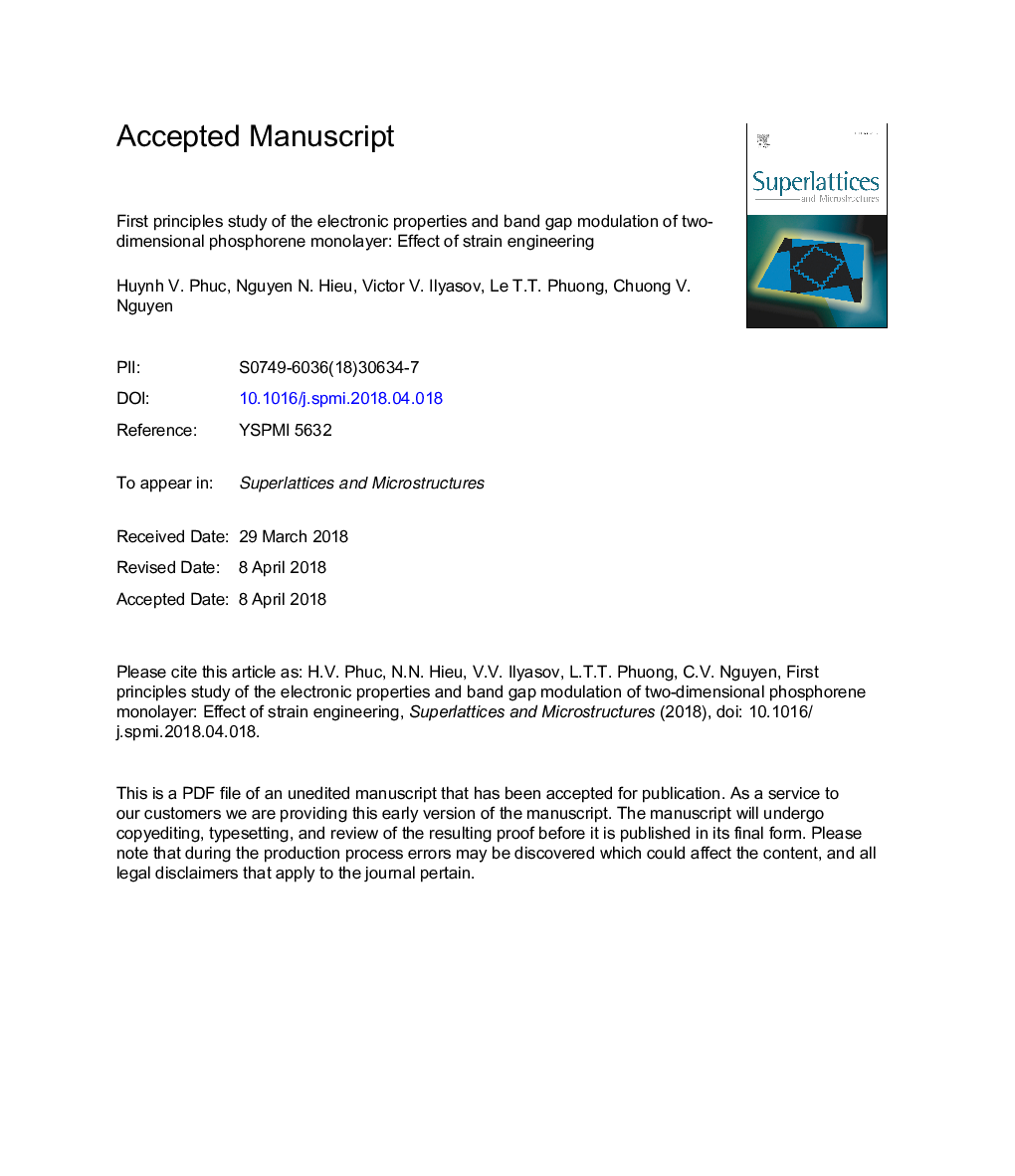 First principles study of the electronic properties and band gap modulation of two-dimensional phosphorene monolayer: Effect of strain engineering