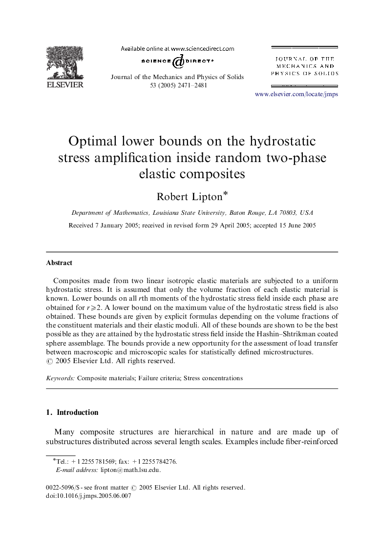 Optimal lower bounds on the hydrostatic stress amplification inside random two-phase elastic composites