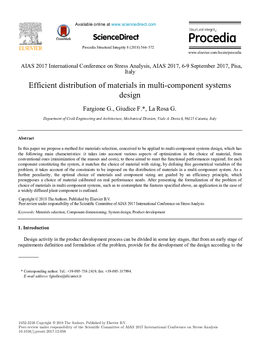 Efficient distribution of materials in multi-component systems design