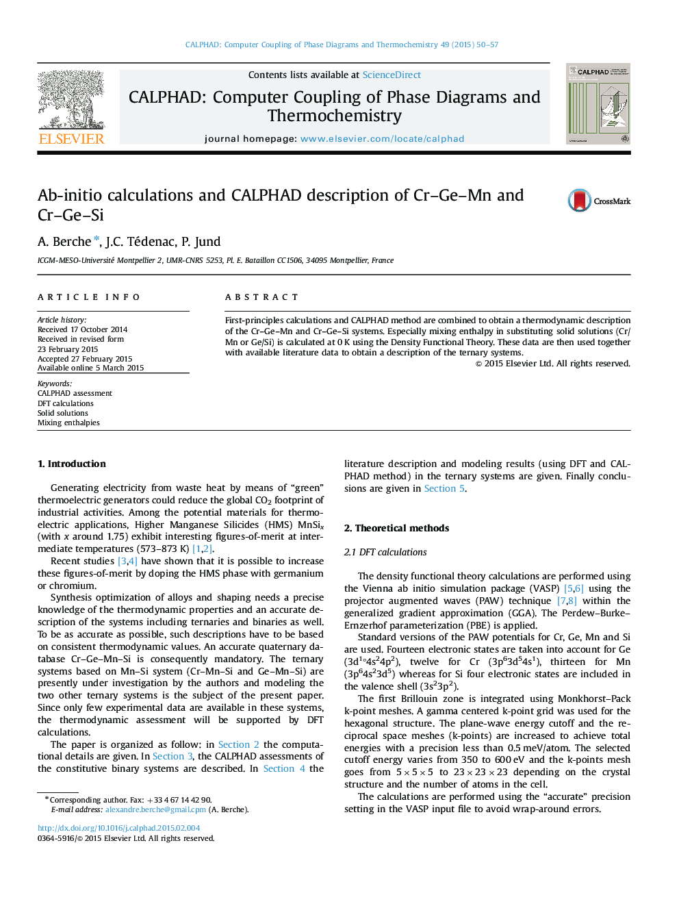 Ab-initio calculations and CALPHAD description of Cr-Ge-Mn and Cr-Ge-Si