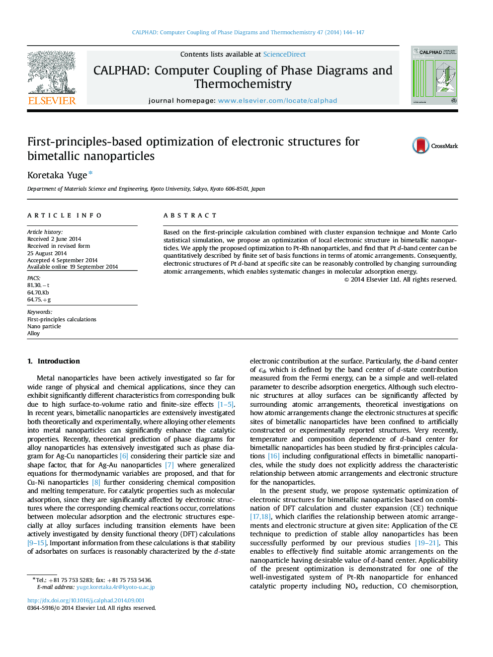 First-principles-based optimization of electronic structures for bimetallic nanoparticles