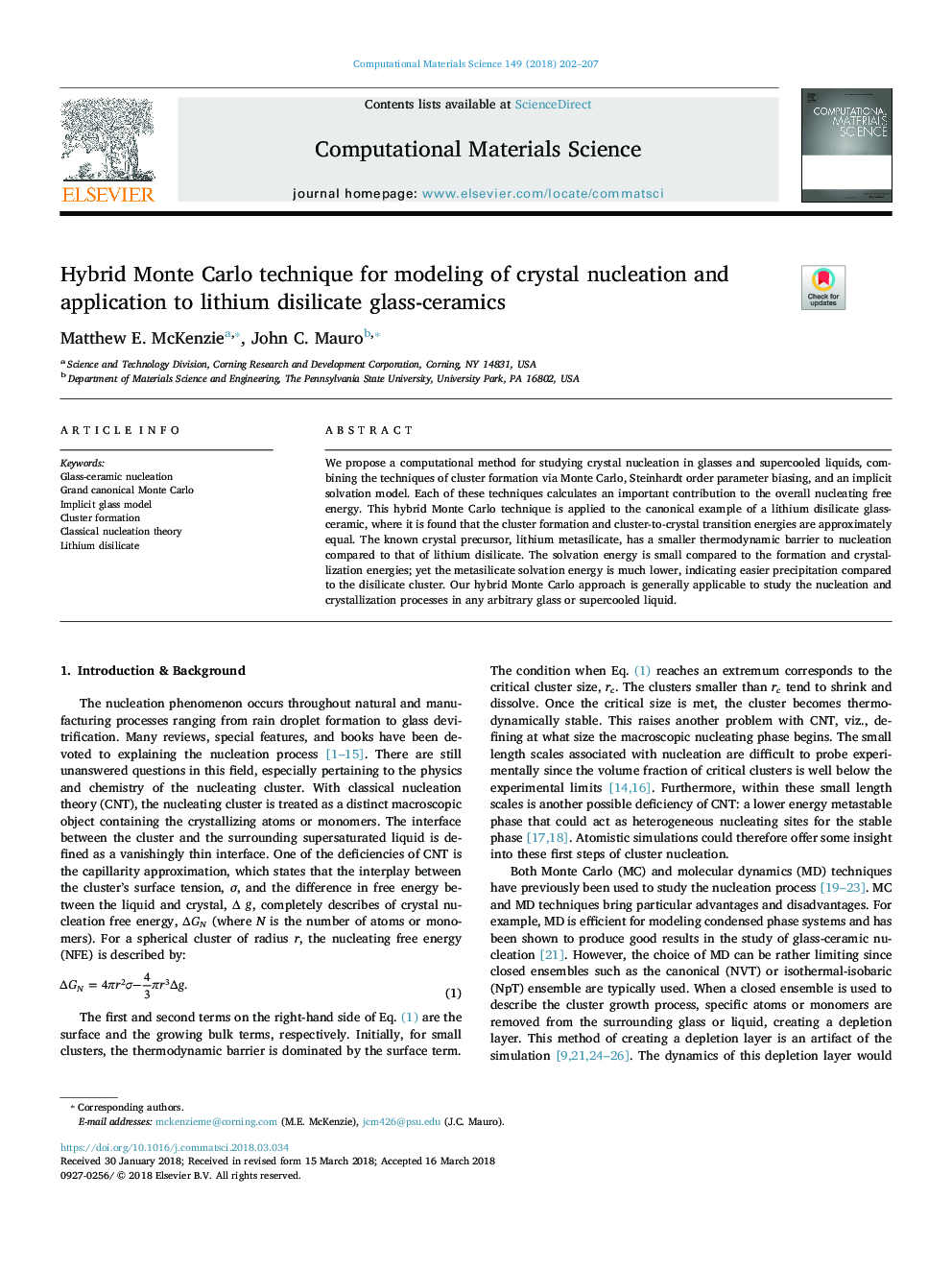 Hybrid Monte Carlo technique for modeling of crystal nucleation and application to lithium disilicate glass-ceramics